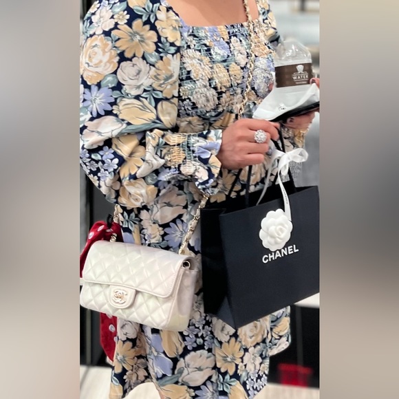 Chanel 20B mini rectangular iridescent ivory - Picture 8 of 8